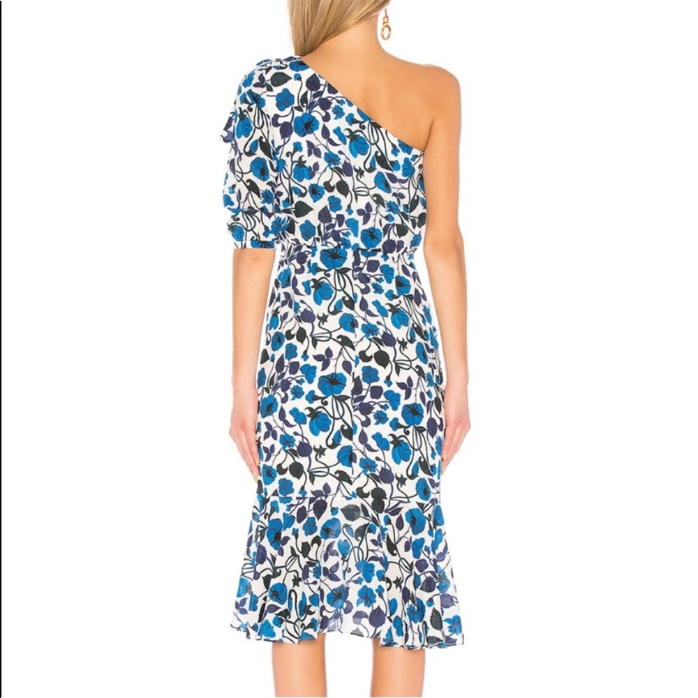 SALONI Juliet Forgetmenot Silk Dress - Picture 2 of 5
